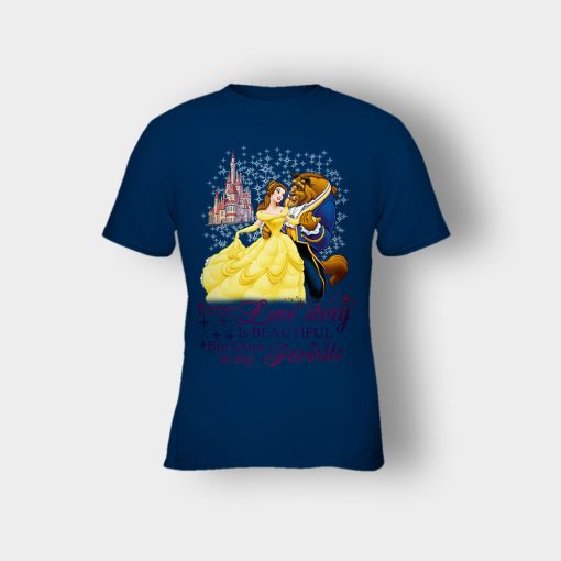 Every-Love-Story-Disney-Beauty-And-The-Beast-Kids-T-Shirt-Navy