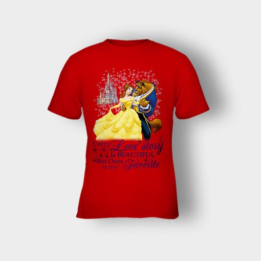Every-Love-Story-Disney-Beauty-And-The-Beast-Kids-T-Shirt-Red