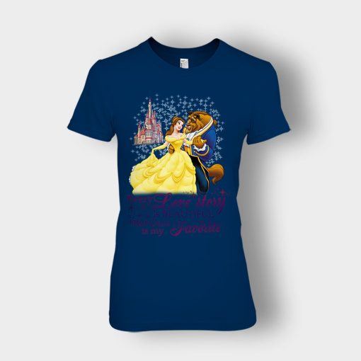 Every-Love-Story-Disney-Beauty-And-The-Beast-Ladies-T-Shirt-Navy