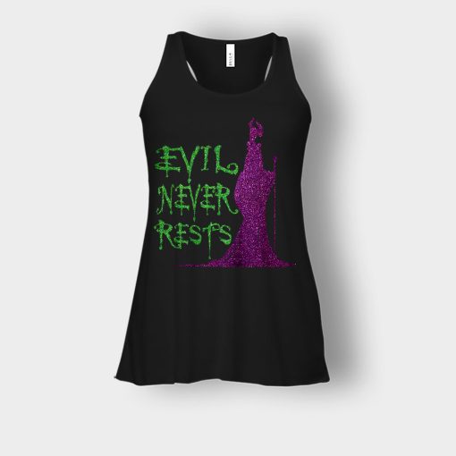 Evil-Never-Rests-Glitter-Disney-Maleficient-Inspired-Bella-Womens-Flowy-Tank-Black