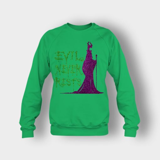 Evil-Never-Rests-Glitter-Disney-Maleficient-Inspired-Crewneck-Sweatshirt-Irish-Green