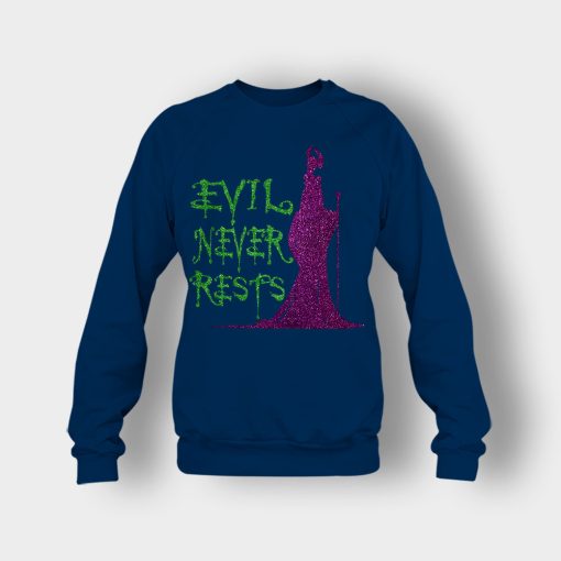 Evil-Never-Rests-Glitter-Disney-Maleficient-Inspired-Crewneck-Sweatshirt-Navy