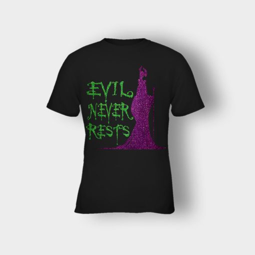 Evil-Never-Rests-Glitter-Disney-Maleficient-Inspired-Kids-T-Shirt-Black