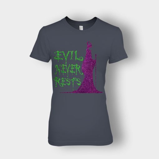 Evil-Never-Rests-Glitter-Disney-Maleficient-Inspired-Ladies-T-Shirt-Dark-Heather