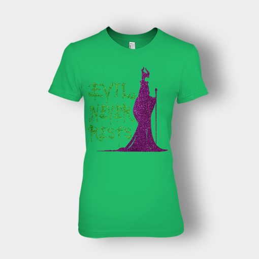 Evil-Never-Rests-Glitter-Disney-Maleficient-Inspired-Ladies-T-Shirt-Irish-Green