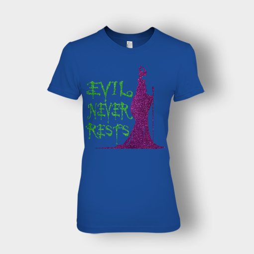 Evil-Never-Rests-Glitter-Disney-Maleficient-Inspired-Ladies-T-Shirt-Royal