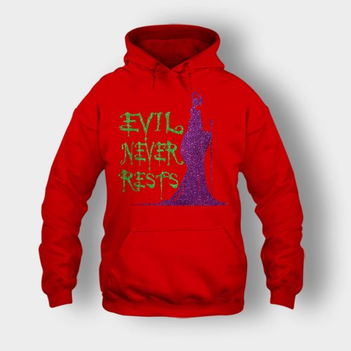 Evil-Never-Rests-Glitter-Disney-Maleficient-Inspired-Unisex-Hoodie-Red