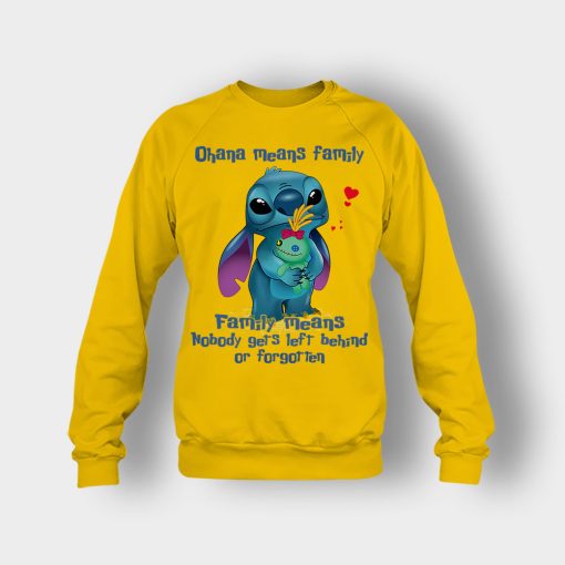 Family-Means-Nobody-Get-Left-Behind-Disney-Lilo-And-Stitch-Crewneck-Sweatshirt-Gold