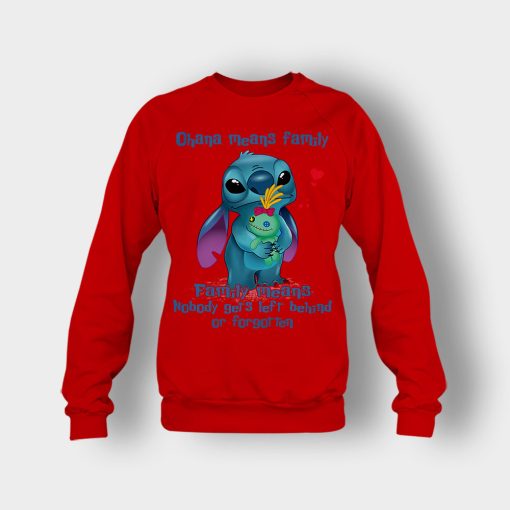 Family-Means-Nobody-Get-Left-Behind-Disney-Lilo-And-Stitch-Crewneck-Sweatshirt-Red