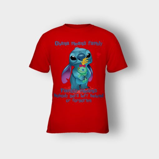 Family-Means-Nobody-Get-Left-Behind-Disney-Lilo-And-Stitch-Kids-T-Shirt-Red