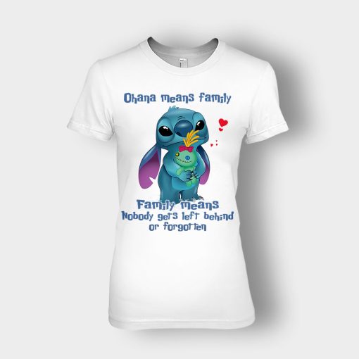 Family-Means-Nobody-Get-Left-Behind-Disney-Lilo-And-Stitch-Ladies-T-Shirt-White