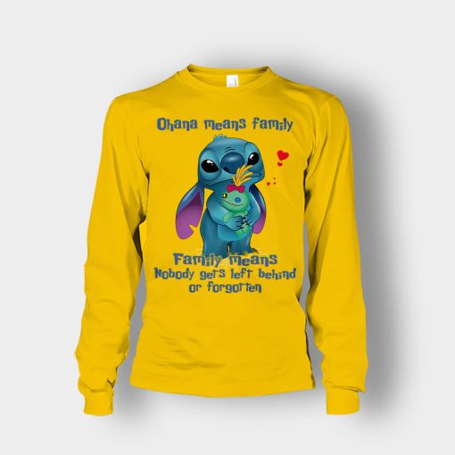 Family-Means-Nobody-Get-Left-Behind-Disney-Lilo-And-Stitch-Unisex-Long-Sleeve-Gold
