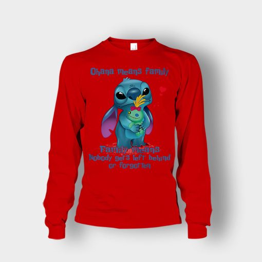 Family-Means-Nobody-Get-Left-Behind-Disney-Lilo-And-Stitch-Unisex-Long-Sleeve-Red