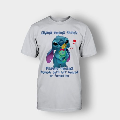 Family-Means-Nobody-Get-Left-Behind-Disney-Lilo-And-Stitch-Unisex-T-Shirt-Ash