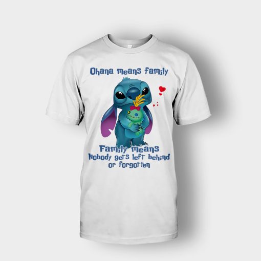 Family-Means-Nobody-Get-Left-Behind-Disney-Lilo-And-Stitch-Unisex-T-Shirt-White