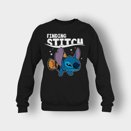 Finding-Stitch-Disney-Lilo-And-Stitch-Crewneck-Sweatshirt-Black