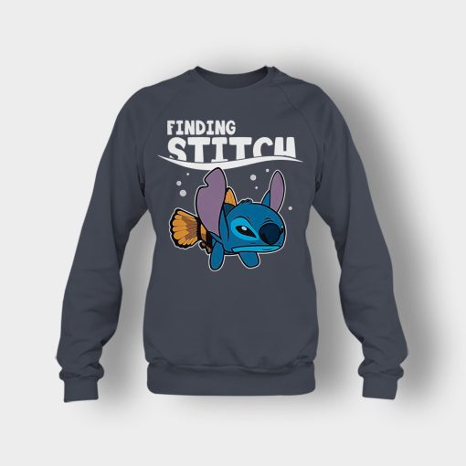 Finding-Stitch-Disney-Lilo-And-Stitch-Crewneck-Sweatshirt-Dark-Heather