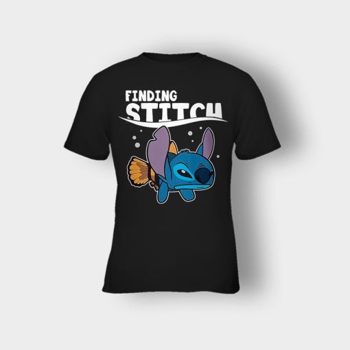 Finding-Stitch-Disney-Lilo-And-Stitch-Kids-T-Shirt-Black