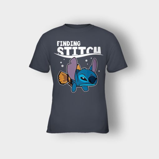 Finding-Stitch-Disney-Lilo-And-Stitch-Kids-T-Shirt-Dark-Heather