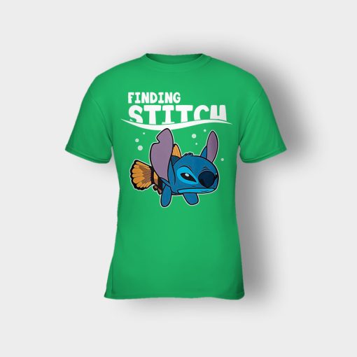 Finding-Stitch-Disney-Lilo-And-Stitch-Kids-T-Shirt-Irish-Green