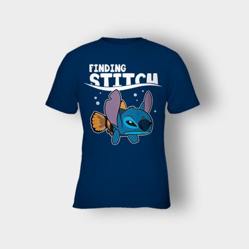 Finding-Stitch-Disney-Lilo-And-Stitch-Kids-T-Shirt-Navy