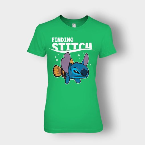 Finding-Stitch-Disney-Lilo-And-Stitch-Ladies-T-Shirt-Irish-Green