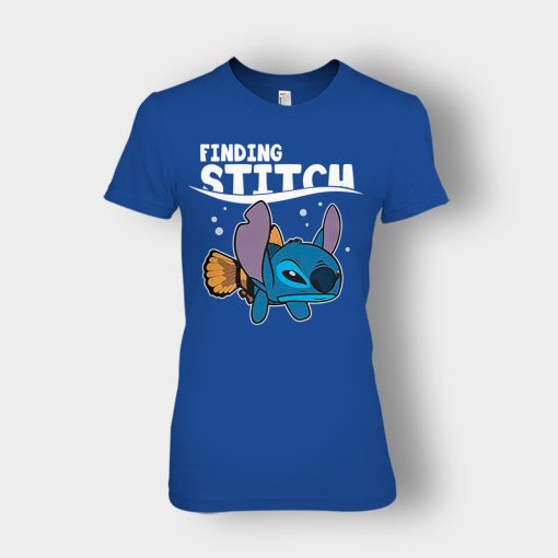 Finding-Stitch-Disney-Lilo-And-Stitch-Ladies-T-Shirt-Royal