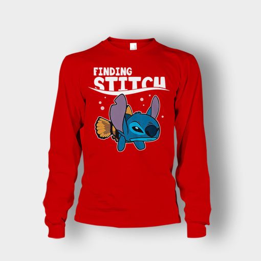 Finding-Stitch-Disney-Lilo-And-Stitch-Unisex-Long-Sleeve-Red