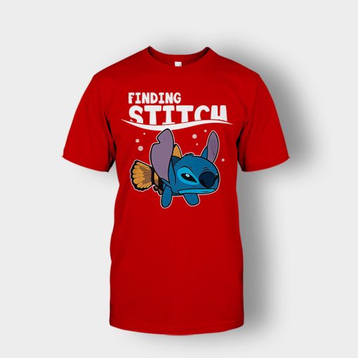 Finding-Stitch-Disney-Lilo-And-Stitch-Unisex-T-Shirt-Red