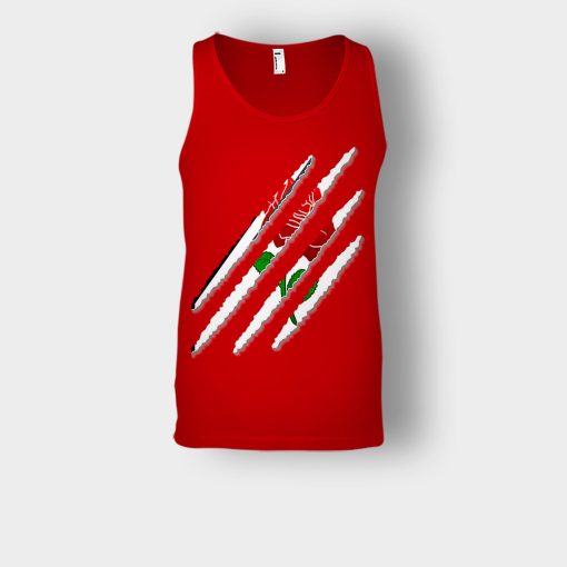 Flower-Claws-Disney-Beauty-And-The-Beast-Unisex-Tank-Top-Red