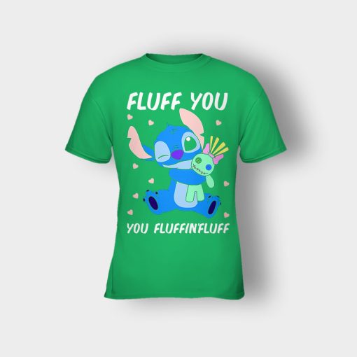 Fluff-You-You-Fluffing-Fluff-Disney-Lilo-And-Stitch-Kids-T-Shirt-Irish-Green