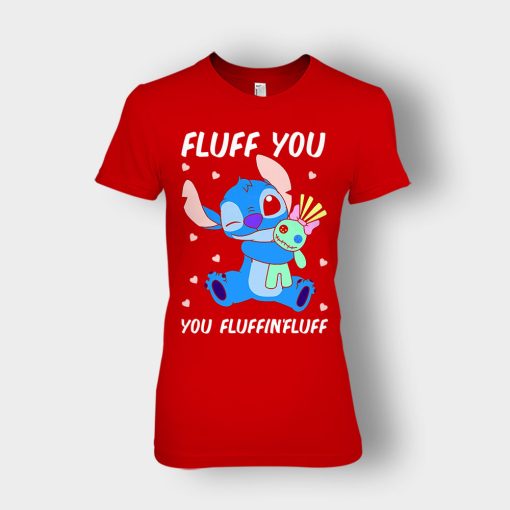 Fluff-You-You-Fluffing-Fluff-Disney-Lilo-And-Stitch-Ladies-T-Shirt-Red