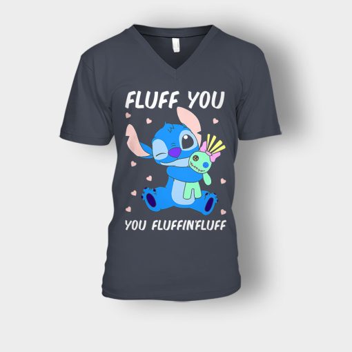 Fluff-You-You-Fluffing-Fluff-Disney-Lilo-And-Stitch-Unisex-V-Neck-T-Shirt-Dark-Heather