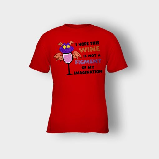 Food-and-Wine-Figment-Drinking-Shirt-Kids-T-Shirt-Red