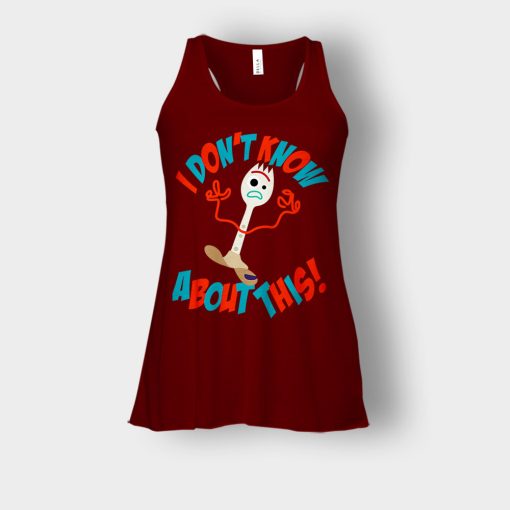 Forky-Dont-Know-About-This-Disney-Toy-Story-Inspired-Bella-Womens-Flowy-Tank-Maroon