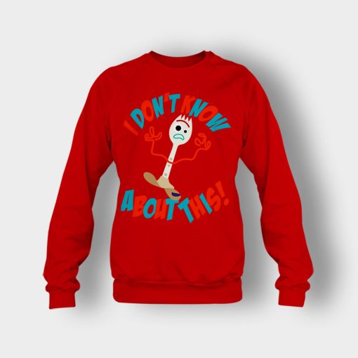 Forky-Dont-Know-About-This-Disney-Toy-Story-Inspired-Crewneck-Sweatshirt-Red