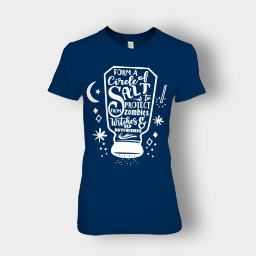 Form-A-Circle-Of-Salt-Disney-Hocus-Pocus-Ladies-T-Shirt-Navy