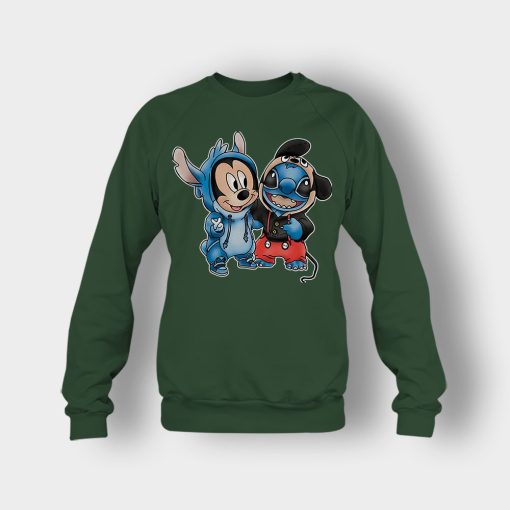 Friends-Micket-And-Disney-Lilo-And-Stitch-Crewneck-Sweatshirt-Forest