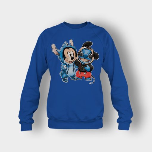 Friends-Micket-And-Disney-Lilo-And-Stitch-Crewneck-Sweatshirt-Royal