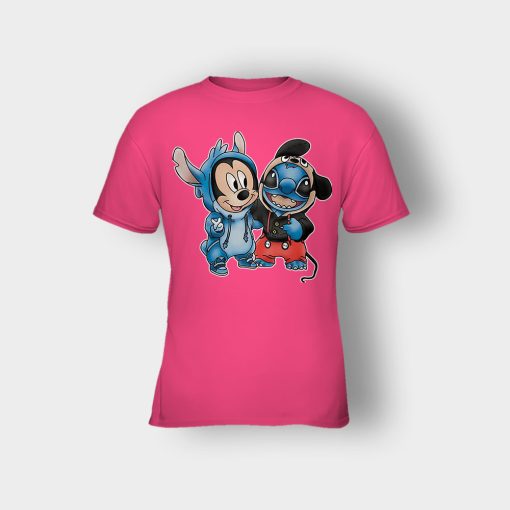 Friends-Micket-And-Disney-Lilo-And-Stitch-Kids-T-Shirt-Heliconia