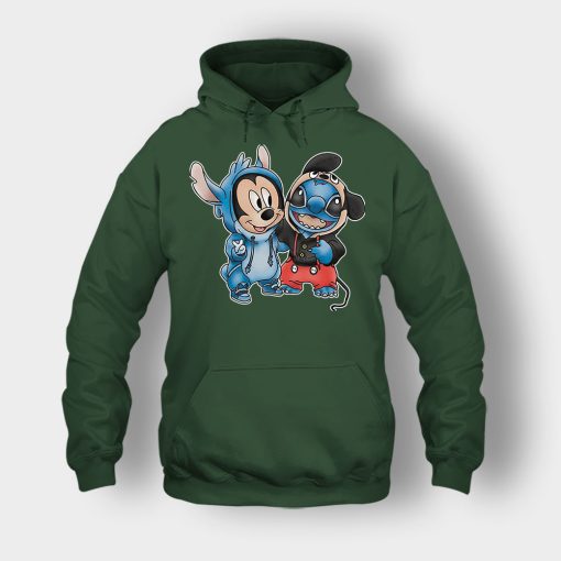Friends-Micket-And-Disney-Lilo-And-Stitch-Unisex-Hoodie-Forest
