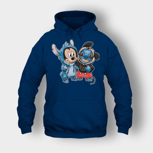 Friends-Micket-And-Disney-Lilo-And-Stitch-Unisex-Hoodie-Navy
