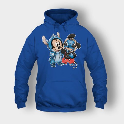 Friends-Micket-And-Disney-Lilo-And-Stitch-Unisex-Hoodie-Royal