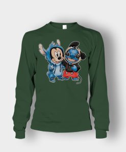 Friends-Micket-And-Disney-Lilo-And-Stitch-Unisex-Long-Sleeve-Forest
