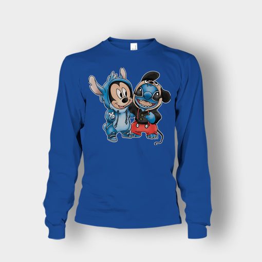 Friends-Micket-And-Disney-Lilo-And-Stitch-Unisex-Long-Sleeve-Royal