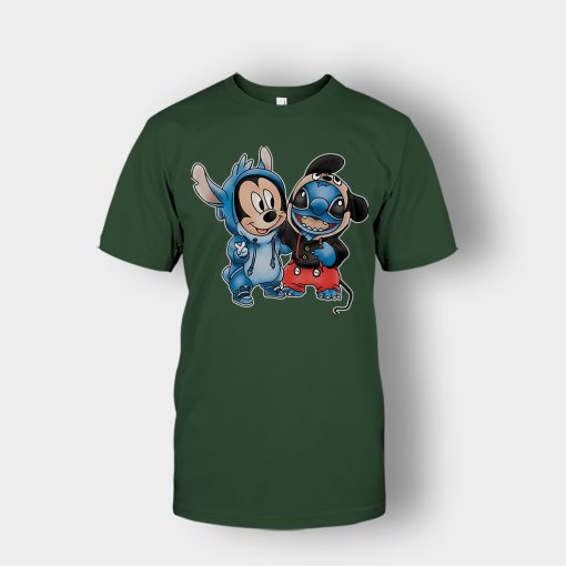 Friends-Micket-And-Disney-Lilo-And-Stitch-Unisex-T-Shirt-Forest