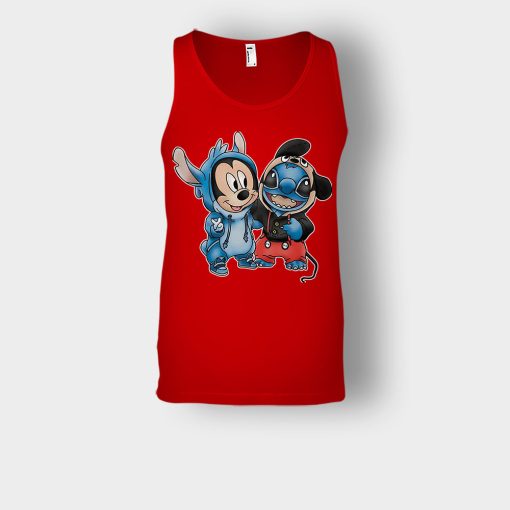 Friends-Micket-And-Disney-Lilo-And-Stitch-Unisex-Tank-Top-Red