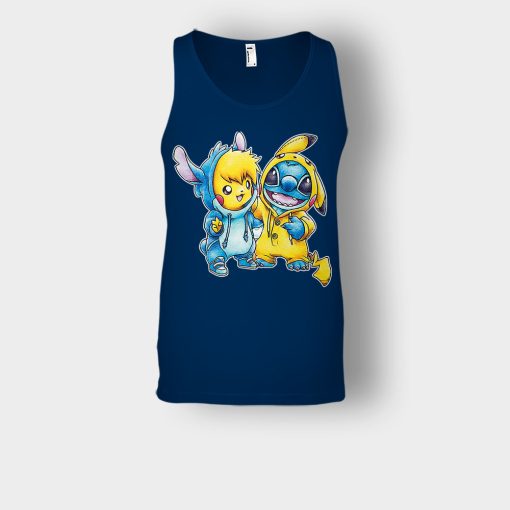 Friends-Pikachu-And-Disney-Lilo-And-Stitch-Unisex-Tank-Top-Navy