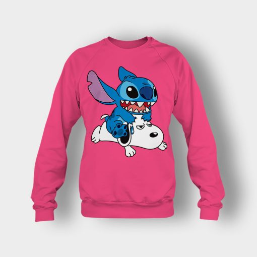 Friends-Snoopy-And-Disney-Lilo-And-Stitch-Crewneck-Sweatshirt-Heliconia