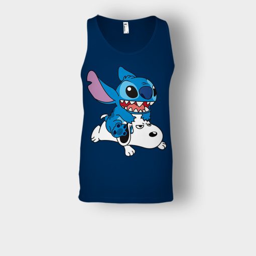 Friends-Snoopy-And-Disney-Lilo-And-Stitch-Unisex-Tank-Top-Navy